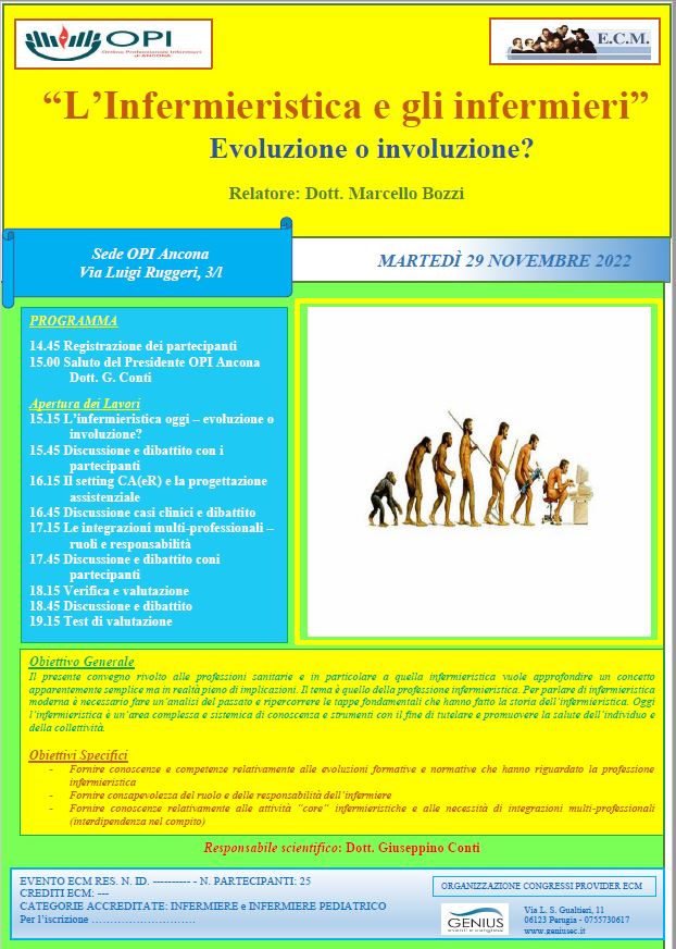 “L’Infermieristica e gli infermieri” Evoluzione o involuzione?