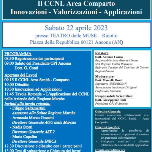FORMAZIONE ECM: Il CCNL Area Comparto Innovazioni – Valorizzazioni – Applicazioni