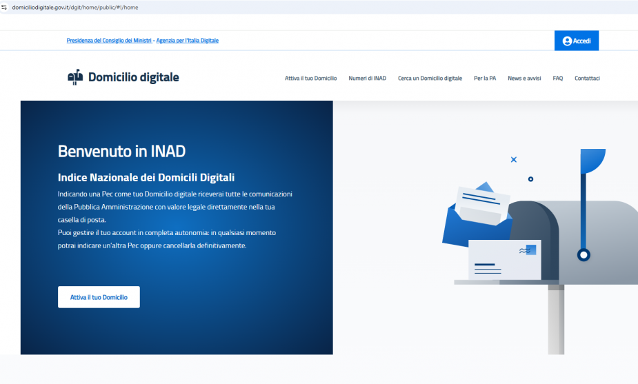 Indirizzi pec, in automatico quelli professionali trasferiti sull’Indice Nazionale Domicili Digitali
